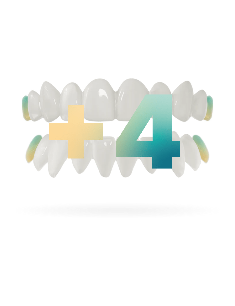 Dois dentes adicionais