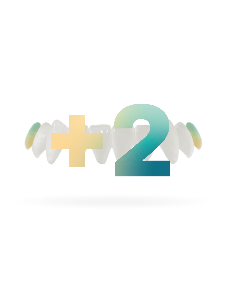 Dois dentes adicionais